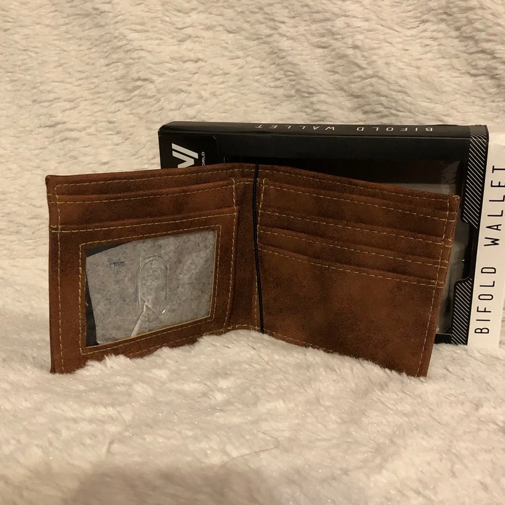 Westworld Tan Embossed Bifold Wallet NWT